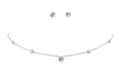 #13957 Simple Neck and Ear Set