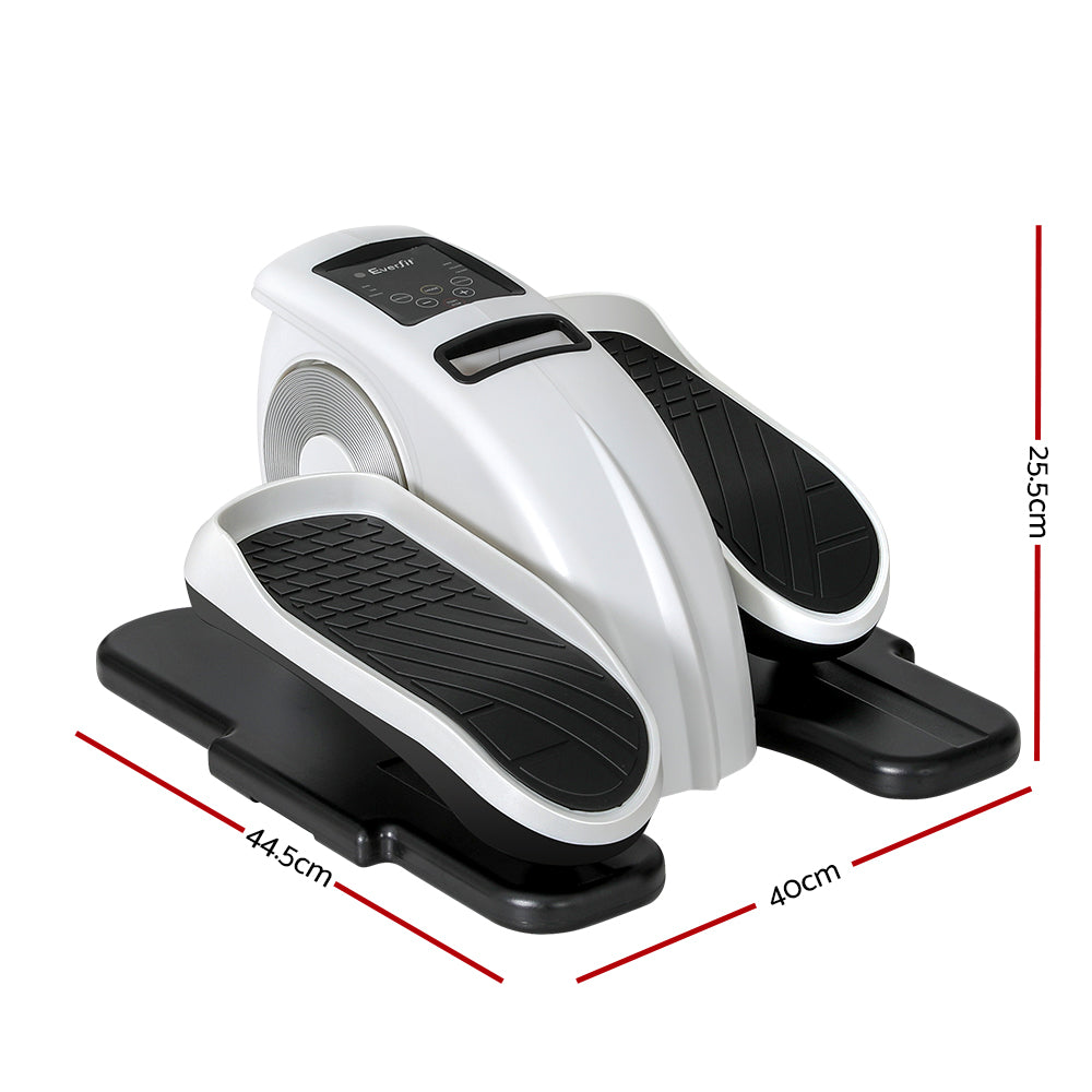 NNEDSZ Pedal Exerciser Mini Exercise Bike Cross Trainer 50W White