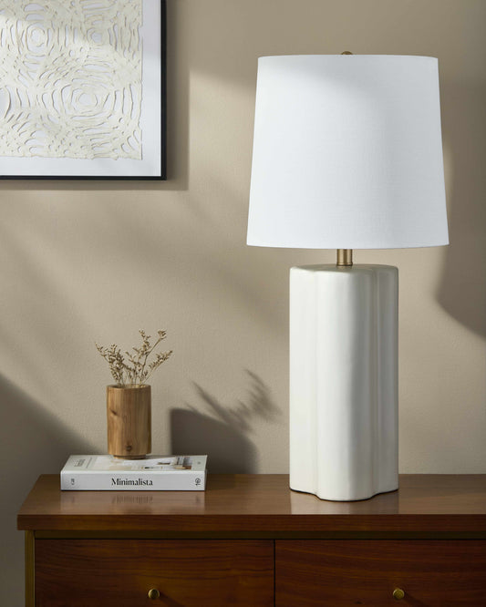 Jauharabad White Table Lamp
