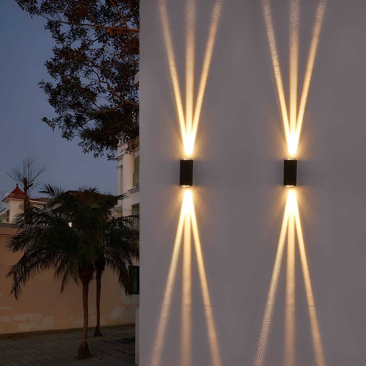 20W Outdoor 3 Beams Wall Light