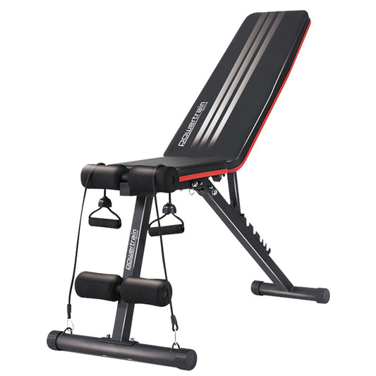 NNEDPE Powertrain Adjustable Incline Decline Exercise Bench Resistance Bands