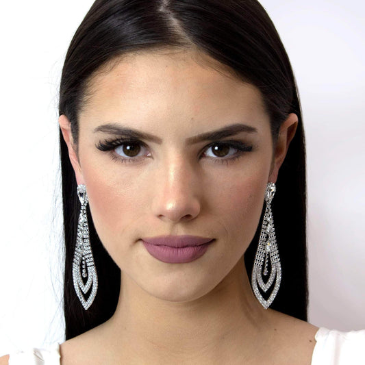 #17025 - Necktie Dangle Earrings - 3.75"